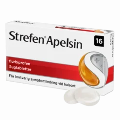 Strefen Flurbiprofen Apelsin Sugtabletter Sockerfri 8,75 mg 16 st
