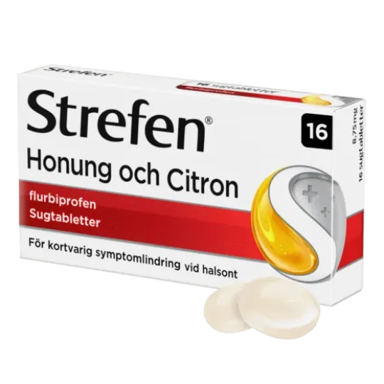 Strefen Honung & Citron Sugtabletter Flurbiprofen 8,75 mg 16 st