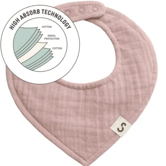 STUCKIES High Absorbency Bib Pink