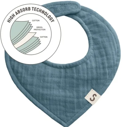 STUCKIES High Absorbency Bib Petroleum