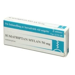 Sumatriptan Mylan Filmdragerad Tablett 50 mg 2 st