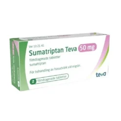 Sumatriptan Teva, Filmdragerad tablett 50 mg 2 st