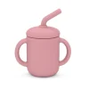 Summerville Mugg med Sugrör Silikon Dusty Rose