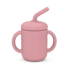 Summerville Mugg med Sugrör Silikon Dusty Rose
