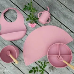 Summerville Mugg med Sugrör Silikon Dusty Rose