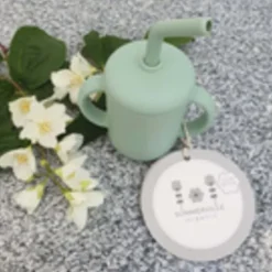 Summerville Mugg med Sugrör Silikon Cameo Green