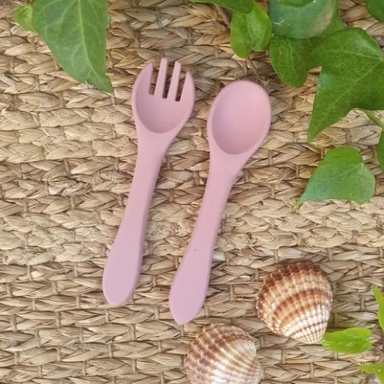 Summerville Sked och Gaffel Silikon Dusty Rose