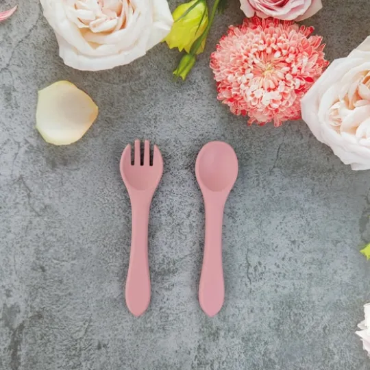 Summerville Sked och Gaffel Silikon Dusty Rose