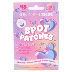 Sunkissed Holographic Hearts Spot Patches 48 st