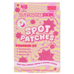 Sunkissed Neon Glitter Stars Spot Patches 48 st