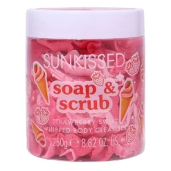 Sunkissed Soap and Scrub Strawberry Swirl 250 g
