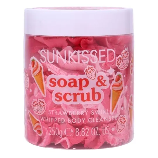 Sunkissed Soap and Scrub Strawberry Swirl 250 g