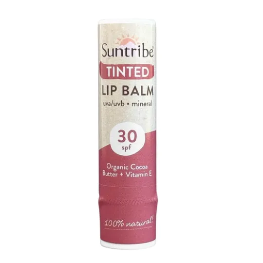 Suntribe Läppbalsam med Naturliga Mineraler SPF30 Tinted