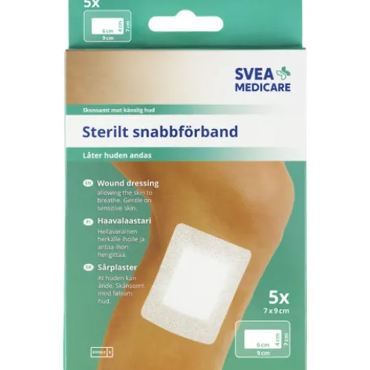 Svea Medicare Sterilt Förband 7 x 9 cm 5 st