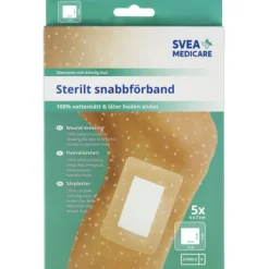 Svea Medicare Sterilt Vattentätt Förband 6 x 7 cm 5 st
