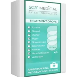 Swedish Solution Ärrplåster ScarMedical Droppar 4 st