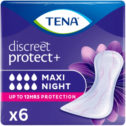 TENA Discreet Protect+ Maxi Night 6 st