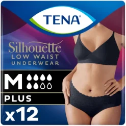 TENA Silhouette Plus Black Low Waist M 12 st