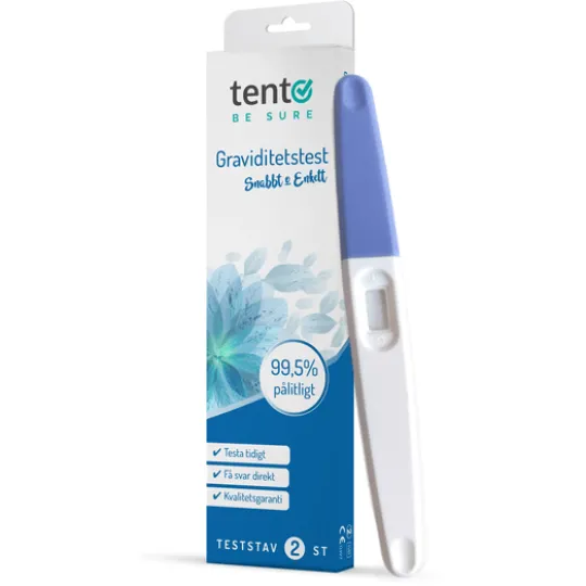 Tento Be Sure Graviditetstest Stav 2-pack