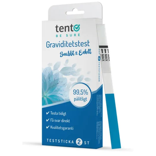 Tento Be Sure Graviditetstest Sticka 8-pack