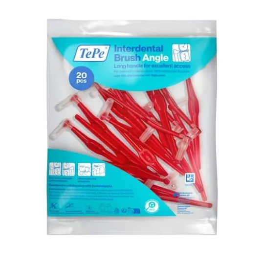 TePe Angle Vinklad Mellanrumsborste 0,5 mm Röd 20-pack
