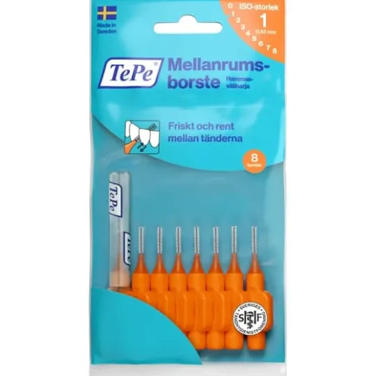 TePe Mellanrumsborste Original 0,45 mm Orange 8 st