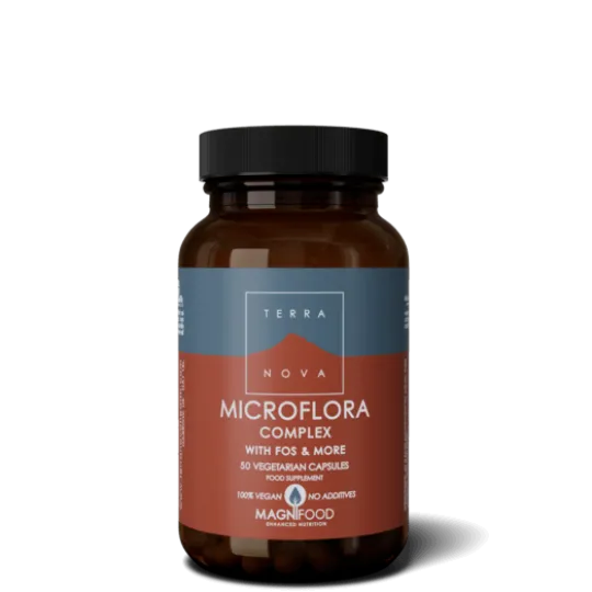 Terranova Microflora Complex Mjölksyrabakterier & FOS 50 kapslar