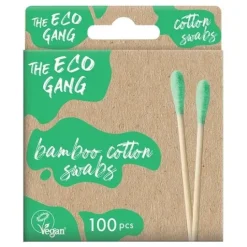 The Eco Gang Cotton Swabs Green 100-pack