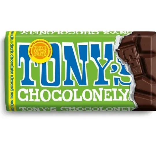 Tony's Chocolonely Dark Chocolate Almonds Sea salt 90 g