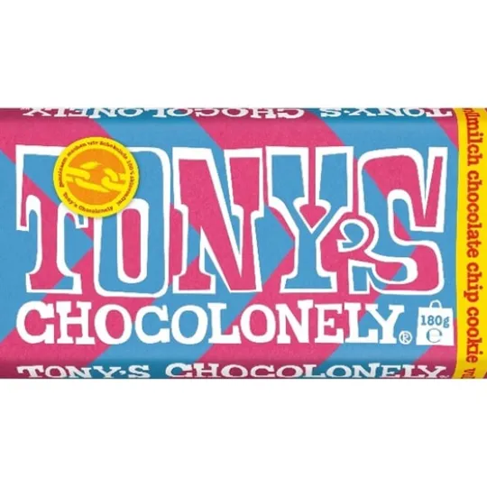 Tony's Chocolonely Mjölkchoklad Chocolate Chip 180 g