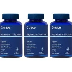 Trace Minerals Magnesium Glycinate 120 mg 90 kapslar 3-pack