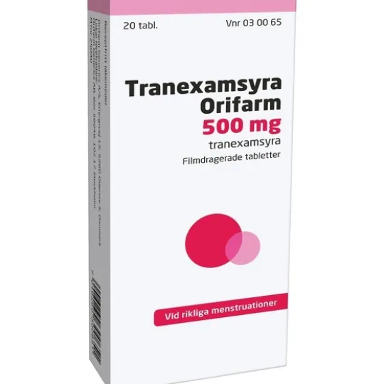 Tranexamsyra Orifarm, filmdragerad tablett 500 mg 20 st
