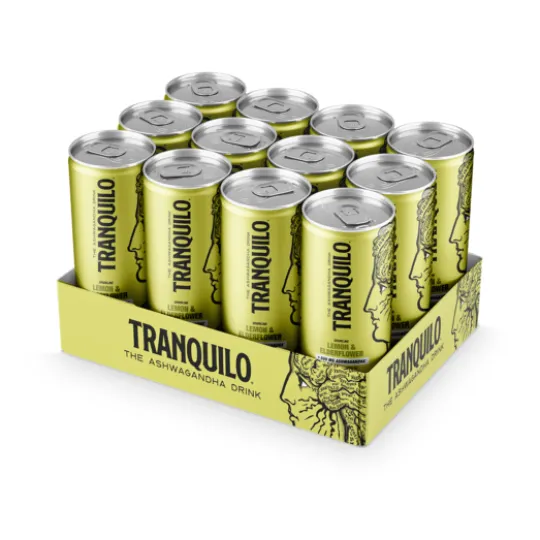 Tranquilo The Ashwagandha drink Lemon & Elderflower 330 ml 12-pack