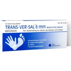 Trans-Ver-Sal Medicinska Plåster 6 mm 15 % 20 st