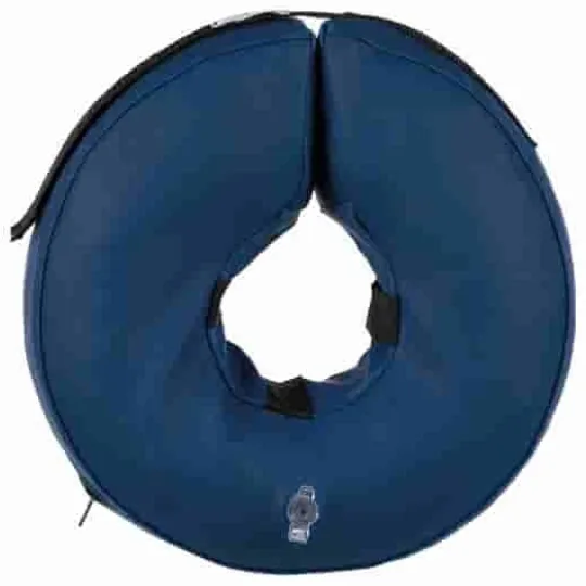 Trixie Hundkrage Uppblåsbar S 24-31 cm Blå