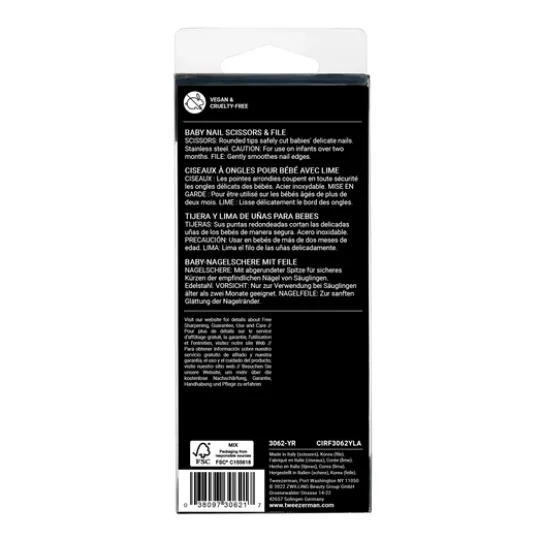 Tweezerman Baby Nail Scissorcs With File
