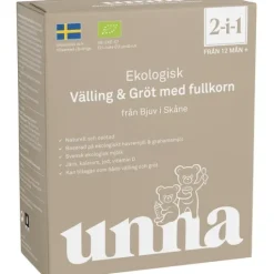 Unna Välling-gröt med fullkorn från 12 månader naturell och osötad 300 g