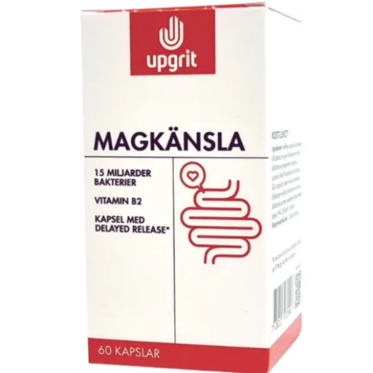 Upgrit Magkänsla Mjölksyrabakterier 60 kapslar