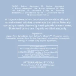 Urtekram Fragrance Free Deo 50 ml