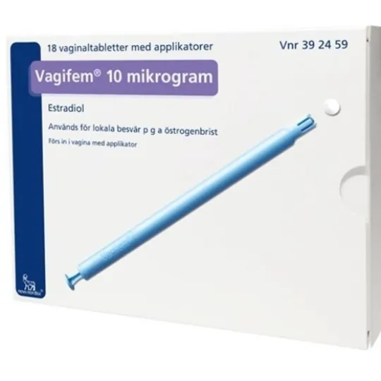 Vagifem, vaginaltablett 10 mikrogram 18 st