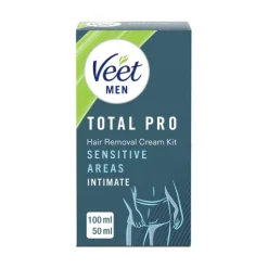Veet Men Total Pro Hårborttagningskit Intimområden Man 150 ml