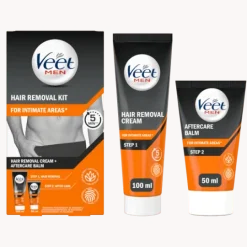 Veet Men Total Pro Hårborttagningskit Intimområden Man 150 ml
