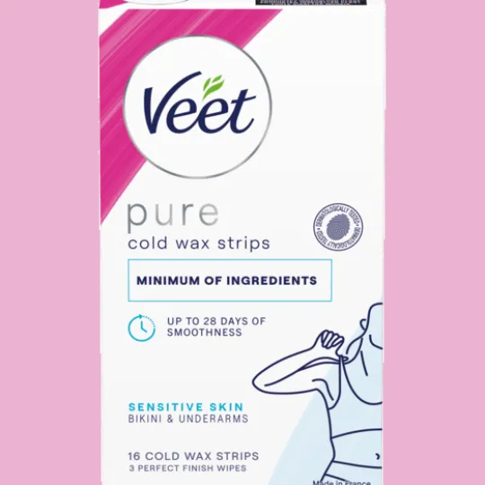 Veet Pure Wax Strips Bikini & Armhåla Känslig Hud 16 st