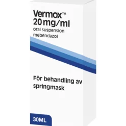 Vermox Oral Suspension Mebendazol 20 mg/ml 30 ml