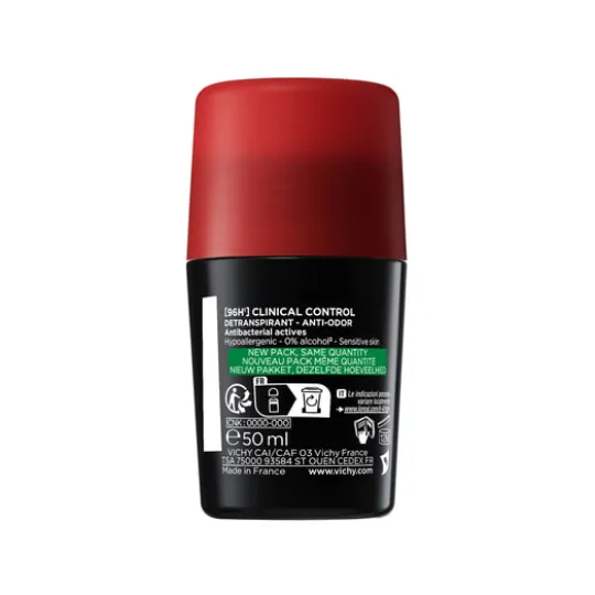 Vichy Clinical Control 96hr Roll-on Antiperspirant Deodorant 50 ml
