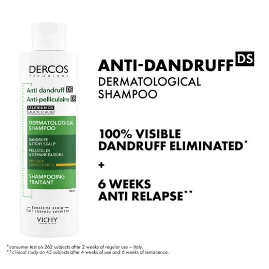 Vichy Dercos Anti-Dandruff Mjällschampo Torrt hår 200 ml