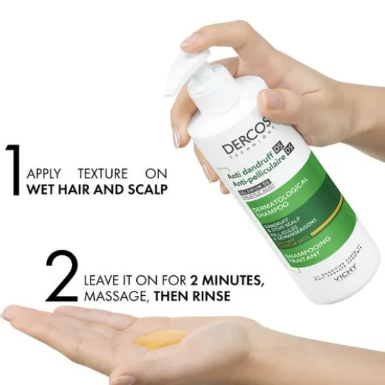 Vichy Dercos Anti-Dandruff Schampo Dry Hair 390 ml