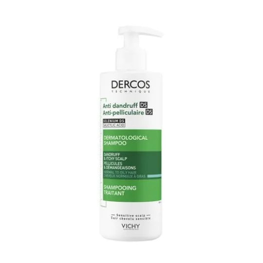 Vichy Dercos Technique Anti-Dandruff Schampo for Normal and Oily Hair 390 ml