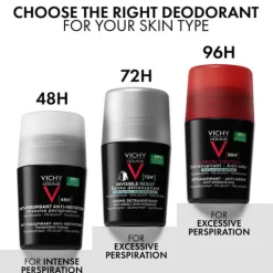Vichy Homme Roll-on Deodorant 48H 50 ml
