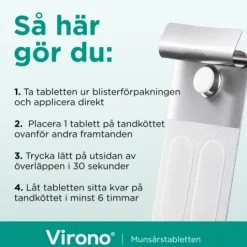 Virono 50 mg häftande buckaltablett 1 st